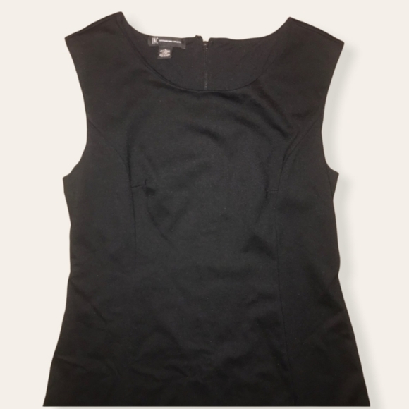 SOLD-INC Black White Sheath Sleeveless Dress-L - Picture 2 of 3